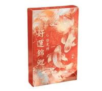 Huvqianu - Tarjetas de Resistentes, diseño de Peces, Juego de Oficina, Juego de Cartas mitología China, cartulina, Accesorio para y sociales, Actividad g