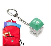 Huvqianu Teclado Fidget Llavero | Juguete clicker clave iluminado | Juguetes de broma, Juguetes de fantasía impresos con caracteres chinos que significan , para adultos y trabajadores de oficina