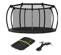 Huvqianu - Trampolín protector de red - Reemplazo para poste recto, Jumping Safety Grip Comfort Feature, Mesh Guard Balance Style, Outdoor Gear Compact Design, Yard Net for Garden, Patio, Play