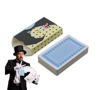 Huvqianu Trick Poker Cards - Beginners Playing Deck Set, 52 piezas Pack with Illusion, Card Stock with Grip, Entertainment Accessory Functional Style, Poker Game for Family, Stage, Living Room
