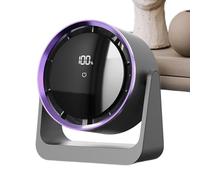 Huvqianu USB recargable Desktop Fan Silent Personal Air Cooling Device, Wall Mounted Ventilation with Night Light, Compact Table Fan for Offices, Bedroom, Kids Room, 6,93 x 3,39 x 7,52 pulgadas