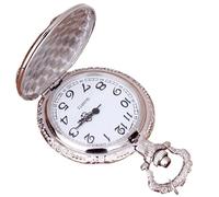 Huvqianu Vintage Pocket Watch, Hammer Sickle Icon Pocket Watches, Fashion Accessories, Pentagram Wheat Clock with Chain for Birthday, Fathers Day, Classic Men's Timepiece, plateado, Se référer au