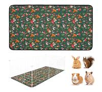 Huvqianu Washable Bunny Mat, Small Animal Bedding, 11,81 x 11,81 in Reusable Pad, Soft Comfortable Fabric, Capa impermeable auténtica para interior al aire libre yard Garden Travel Playpen Home