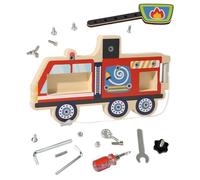 Huvqianu Wooden Screwdriver Board Set, Assembly Screw Board, Fine Motor Skills Puzzle Toy, Early Learning Activity for Home, School, Kindergarten, and Outdoor Play, 12,4 x 7,28 x 1,57 pulgadas