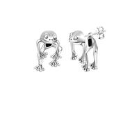 HUVZOR 1 par Vintage Rana Oreja Chaqueta Pendientes Colgantes Rana De Plata Ranas En Forma De Chaqueta Pendientes Pequeños Animales Lindos Aretes Joyas Para Mujeres Y Niñas Regalos(Plata)