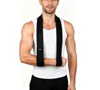 HUVZOR 1 pieza Cabestrillo Brazo Ajustable Cabestrillo Hombro Inmovilizador Ligero y Cómodo Cabestrillo Hombro Sling Para Mujeres y Hombres, 160cm Para Lesiones en el Codo Derecho y el Brazo (negro)