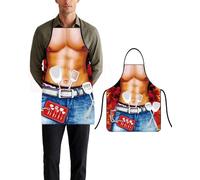 HUVZOR 1 pieza Delantal Cocina Hombre Divertido Delantal Barbacoa Delantal Impermeable para Barbacoa y Cocina Regalos de San Valentín Hombre