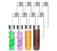 HUVZOR 12 piezas Botella de Vidrio con Tapa de Aluminio Botella de Deseo Decoración DIY de Manualidad Favores de Boda Decoraciones de Boda（15ML）