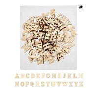 HUVZOR 15 mm 400 Piezas Letras de Madera A-Z para Manualidades | Decoración para Bodas, Cumpleaños, Navidad y Proyectos DIY con Alfabeto Completo