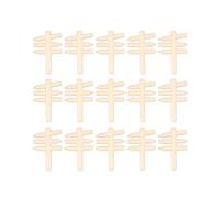 HUVZOR 15 Piezas Señales de Madera en Miniatura, Señales de Jardín en Miniatura de 7 x 4,8 cm,Flecha de Madera, para Jardines en Miniatura, Casas de Enanos y Casas de Muñecas