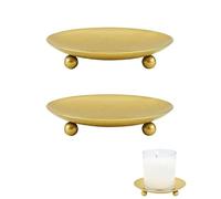 HUVZOR 2 Pcs portavelas, velas para velas de hasta 9 cm, candelabros oro, portavelas para decoración de mesa, bodas, oraciones, fiestas familiares y decoración