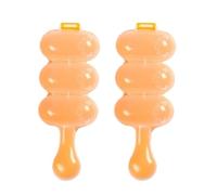 HUVZOR 2 piezas Kit de Moldes para Onigiri, Molde para Sushi Onigiri DIY, Molde de Bolas de Arroz con Paleta y Pincel de Cocina(con 2 palas para arroz)