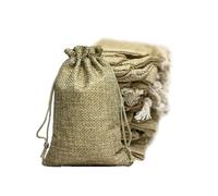 HUVZOR 20pcs Bolsas de Lino, Bolsa Tela Cordón para Regalo, 9 * 7cm Bolsas de Regalo para Joyas, Para Regalos de Bodas, Fiestas, Joyas, Navidad, Bolsa de Tela
