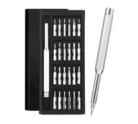 HUVZOR 24 en 1 Juego de Destornilladores de Precisión Magnéticos, Kit de Herramientas Mini Con base a presión para Teléfonos Móviles, Tabletas, Portátiles, Cámaras, Relojes, Gafas