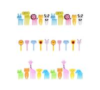 HUVZOR 30-Piece Animal Bento Decor Set with Cartoon Toothpicks for Kids Lunch Fun, Party Food Picks for Baby Showers and Children’s Parties, Creative Safe Food Decoration