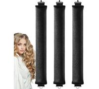 HUVZOR 3Pcs Rizador de Pelo Sin Calor, Rulos Flexibles para Rizar Pelo Ondas Sin-Calor Varilla Rizadora sin Calor Para Todo Tipo Cabello,Lazy Curler Set Rizadores Ondas Para Cabello Largo y Medio