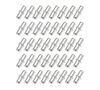 HUVZOR 40 PCS Metal Shelf Supports, 4 mm Shelf Pins, Heavy-Duty Nickel-Plated Steel Shelf Brackets for Kitchen Cabinet, Closet, Furniture, and Wall Shelves