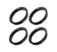 HUVZOR 4PCS Anillos de centrado de 66,6 a 57,1 mm,anillos de centrado de plástico compatibles Volkswagen, compatible Audi, anillos de centrado para llantas de aleación o llantas de acero