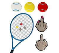 HUVZOR 5 Piezas Amortiguadores de Tenis, Silicona Divertido Adecuado Todos Modelos Raqueta Tenis Raqueta Bádminton Amortiguador vibración antivibradores Tenis Raqueta Tenis Accesorios