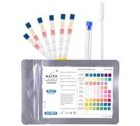 HUVZOR 50 piezas Kit Test Agua Acuario 9-en-1, Tiras Reactivas Acuario, Test Agua Acuario, Tiras Reactivas Acuario para Testar Hierro, Nitrato, Cloro, Dureza Total, Alcalinidad Total, Carbonato,PH