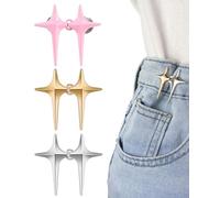 HUVZOR 6 PCS de botones para hacer pantalones ajustados,cintura ajustable,botón de costura para pantalones,botón para reducir el tamaño de los pantalones,botón para hacer estrechos,clip de cintura