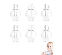 HUVZOR 6Pcs Accesorios para cabezal de enjuague del aspirador nasal,Adecuado para accesorios de punta de irrigación nasal de 10 ml, Reutilizable de Irrigador Nasal para Bebes Accesorios