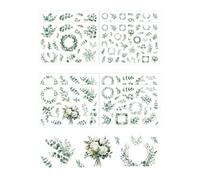 HUVZOR 8 hojas de Pegatinas de boda para libro de visitas, pegatina de boda para álbum de fotos, pegatinas para Bullet Journal, decoración vintage, álbum de