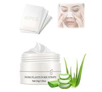 HUVZOR 90 PCS Tiras Puntos Negros Nariz,Nariz Blackhead Remover Máscara con Aloe,Tiras Nasales de Limpieza,para Todo Tipo de Piel
