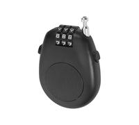 HUVZOR Candado Retráctil,Candado de bicicleta,antirrobo casco moto, candado cable,con Código de 3 Dígitos,con Cable de Acero de 65 cm,para Bicicleta,Esquí,Casco,Equipaje