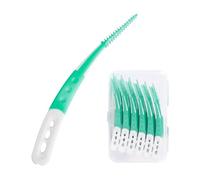 HUVZOR Cepillos Interdentales Curvos 60 Piezas - Limpieza Profunda con Forma Curvada para Acceso Superior a Áreas Difíciles, Elimina Placa y Restos de Coma Eficazmente