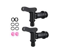 HUVZOR Grifo de drenaje para barril de lluvia, Plástico, grifo de repuesto de plástico de 3/4 pulgadas, con junta de contratuerca de sellado, para barril de lluvia, tanque, herramientas