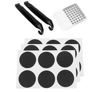 HUVZOR Juego de 21 piezas Pinchazos Bicicleta, Kit Antipinchazos Bicicleta Contiene Parches Bicicleta sin Pegamento, Palancas de Neumáticos Reforzadas, Adecuado para Bicicletas de Montaña