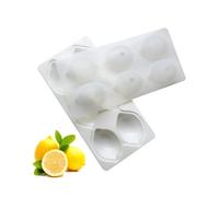 HUVZOR Molde Silicona 6 Cavidades Limón 3D, para Postres Horneados y Decoración de Pasteles - Resistente al Calor, Flexible y Fácil Desmolde, Ideal para Mousse, Brownies y Tartas Caseras