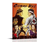 HUWERYW Póster de la serie de televisión Cobra Kai hermoso lienzo para decoración de pared, decoración de habitación, dormitorio, 20 x 30 cm, estilo marco