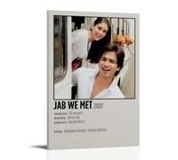HUWERYWHUY Jab We Met - Póster de lona para pared, diseño de arte moderno, pintura artística para sala de estar, 50 x 75 cm, estilo marco