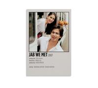 HUWERYWHUY Jab We Met - Póster de lona para pared, diseño estético moderno, pintura para sala de estar, 60 x 90 cm, estilo sin marco