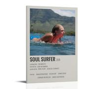 HUWERYWHUY Póster de Soul Surfer en lienzo, impresión artística para pared, póster estético, pintura artística moderna para sala de estar, 40 x 60 cm, estilo marco