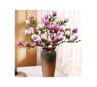 HUWOYG 10pc Artificial Flower Magnolia Bouquet Wedding Bridal Table Party Vase Home Outdoor Garden Decoration para Bodas(5color-mix-10pc)