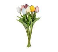HUWOYG 12/36PCS Artificial Flowers Real Touch Tulip Scrapbooking Vases Home Decor Wedding Garden Rose Arch Garland Mother's Day Bouquet para Bodas(Color2,36pcs)