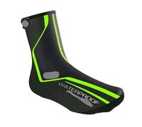 HUWOYG 2 pares de cubiertas zapatos impermeables for bicicleta cuero for hombres y mujeres a prueba viento cálido equipo ciclismo al aire libre Para Mantener Tus Zapatos(Black green,M)
