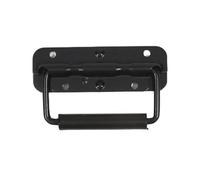 HUWOYG 2 piezas de manijas resorte material hierro, negras for equipaje, plegables, caja herramientas, anillo móvil, gabinete equipo industrial, 3 tamaños Para Muebles(122mm)