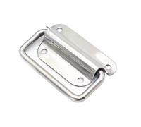 HUWOYG 3 manijas de acero inoxidable for cajón gabinete, plegables for muebles, for puertas, plateadas for cajas madera for el hogar Para Muebles(L)