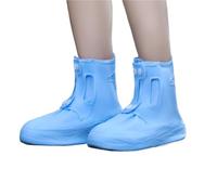 HUWOYG 3 pares de cubiertas for zapatos, cubierta impermeable for al aire libre, Protector silicona, Botas lluvia for días lluviosos, antideslizante for Para Mantener Tus Zapatos(Blue,L(38-39))