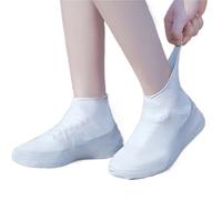 HUWOYG 5 pares de cubiertas for zapatos for caminar, protectores impermeables for, cubierta for for la lluvia, botas gruesas reutilizables for exteriores Para Mantener Tus Zapatos(White,M)