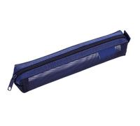 HUWOYG 5 Pcs Simple Mesh Transparent Pencil Case Storage Pen Bag Zipper Pouch Portable Mini Cute Stationery Office School Supplies para Papelería(Deep Sea Blue)