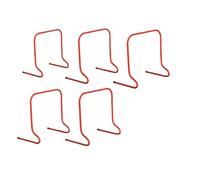 HUWOYG 5 Piezas de Vallas fútbol portátiles, Equipo Entrenamiento Velocidad y Agilidad, Escalera Seguridad for, Equipo Estable, Ejercicios, Estante para Adultos(5Pcs 30cm Orange)