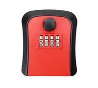 HUWOYG Caja de Almacenamiento Secreta for Llaves Pared, Organizador con combinación 4 dígitos, Cerradura contraseña Seguridad, sin desbloqueo Llave para Colgar(Red)