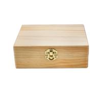HUWOYG Caja de Madera con Bandeja for Liar, contenedor Almacenamiento for Accesorios Humo Cerradura, Organizador for Fumar Tabaco y Hierbas para Cigarros