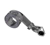 HUWOYG Cinturón transparente for mujer, con hebilla de corazón, redondo y cuadrado, ancho, estilo punk invisible Para Mujer(Color 5)