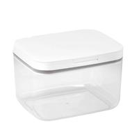 HUWOYG Contenedor de cápsulas for lavandería, soporte for lavavajillas emergente automático, caja almacenamiento gran capacidad, organizador polvo for sellado Para el cuarto de lavado(5.5L)